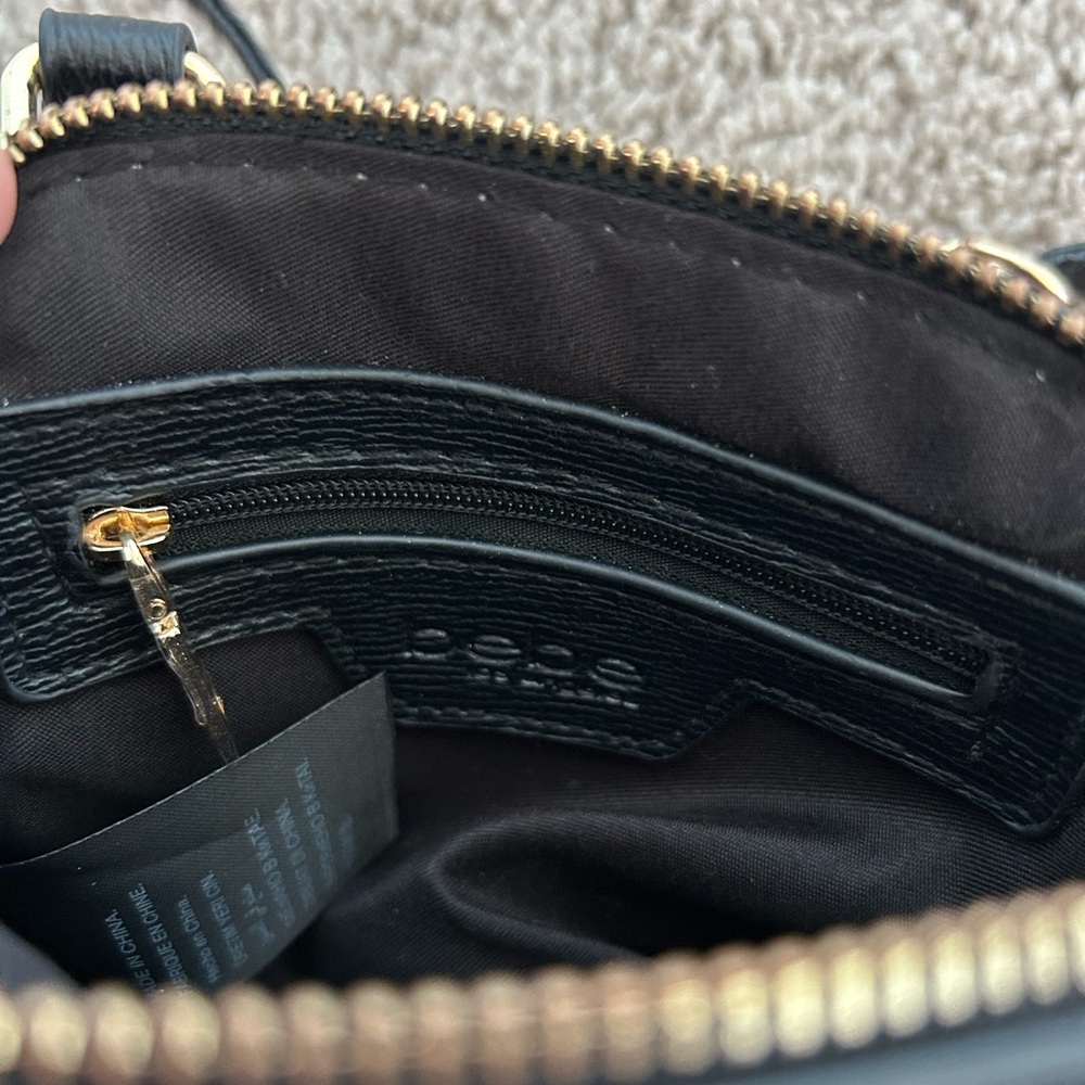 Mini Bebe crossbody purse | black with gold details - Picture 7 of 8